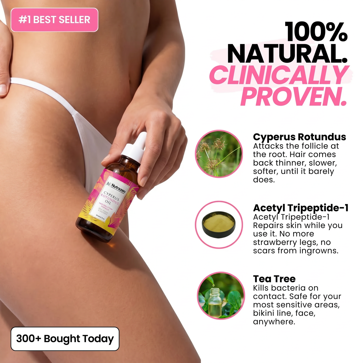 Nutrazen Cyperus Caramel Hair Removal Oil