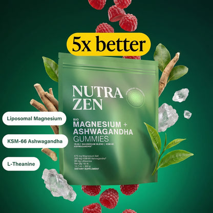 Nutrazen Liposomal Magnesium + Ashwagandha Gummies