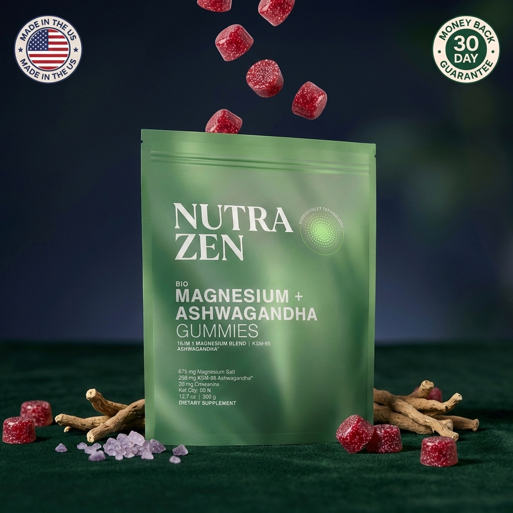 Nutrazen Liposomal Magnesium + Ashwagandha Sleep Support Gummies